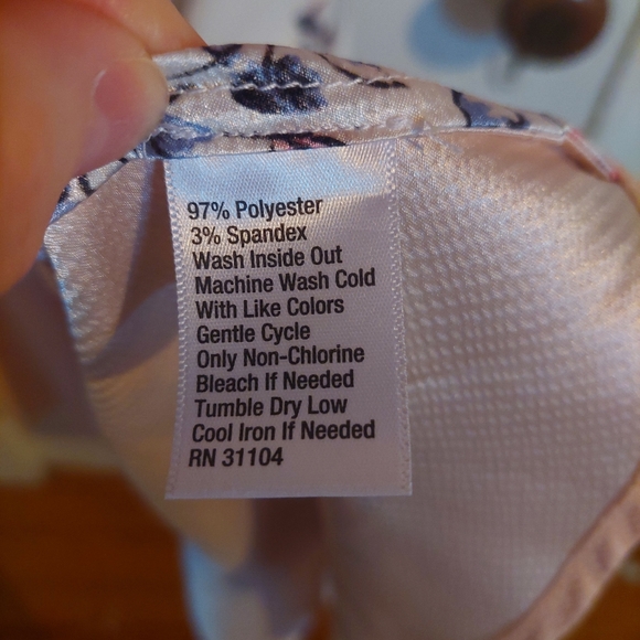 KAARI blue 1X Wrap dress - Picture 3 of 4